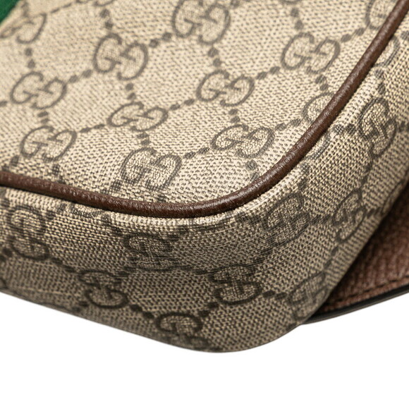 Gucci GG Supreme Ophidia Body Bag Waist Beige Brown Leather - Picture 5 of 8
